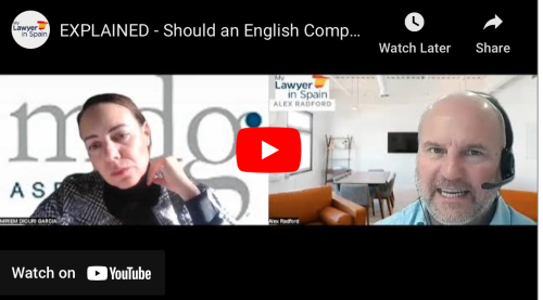 EXPLAINED - Should an English Company buy a Spanish Property?