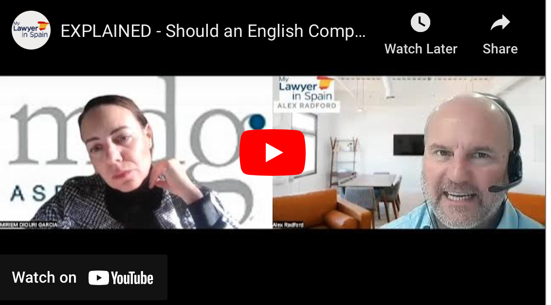 EXPLAINED Should an English Company buy a Spanish Property? My